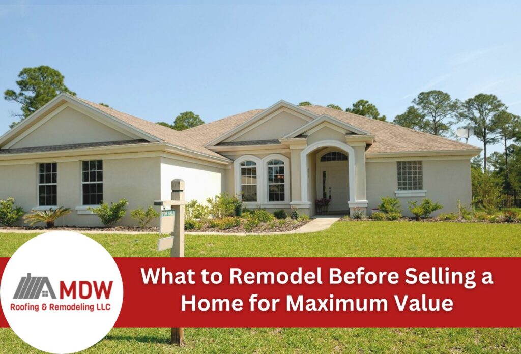 What to Remodel Before Selling a Home for Maximum Value